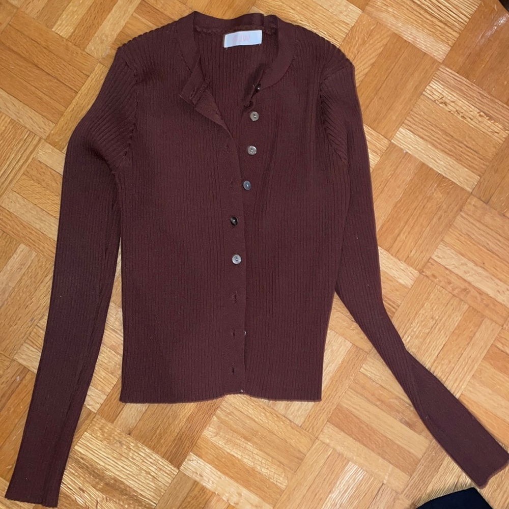 Cropped brown Cardi